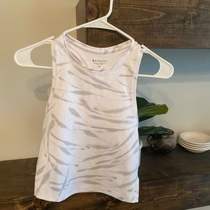 White and grey athleta tank!